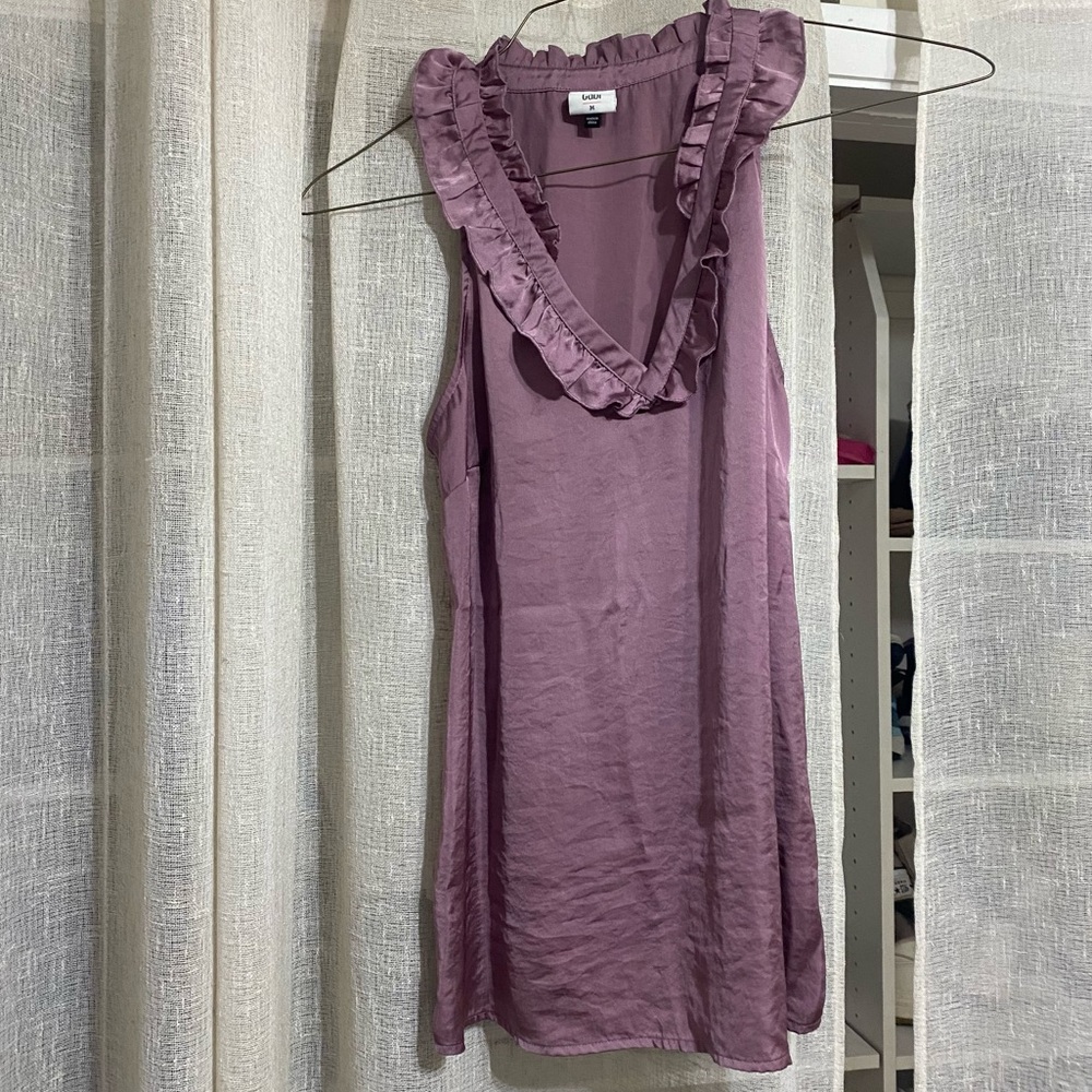 Cabi Purple Blouse Top Size Medium